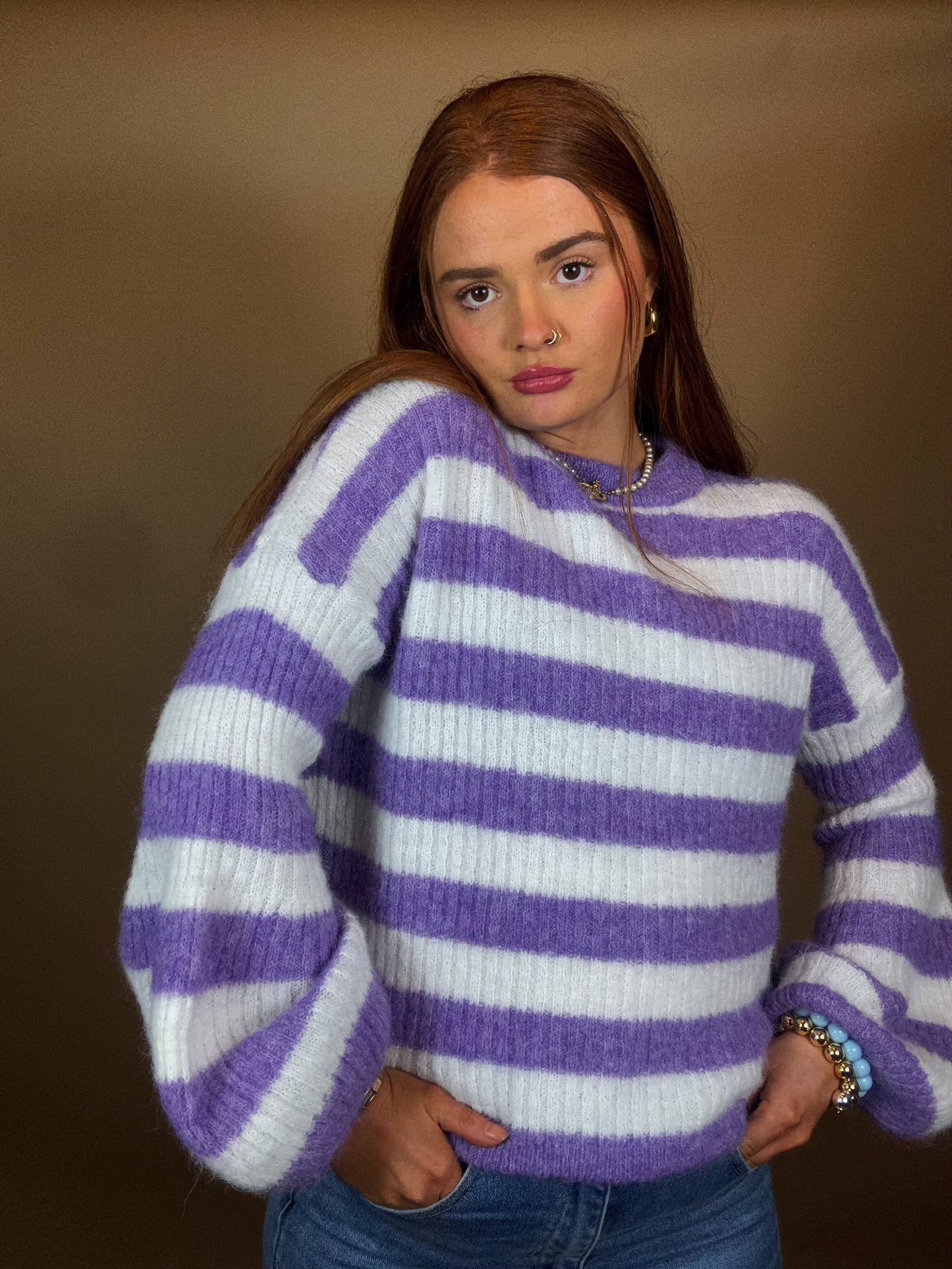 Jenna Knitwear. ULTRA Balloon sleeve. Made in Italy