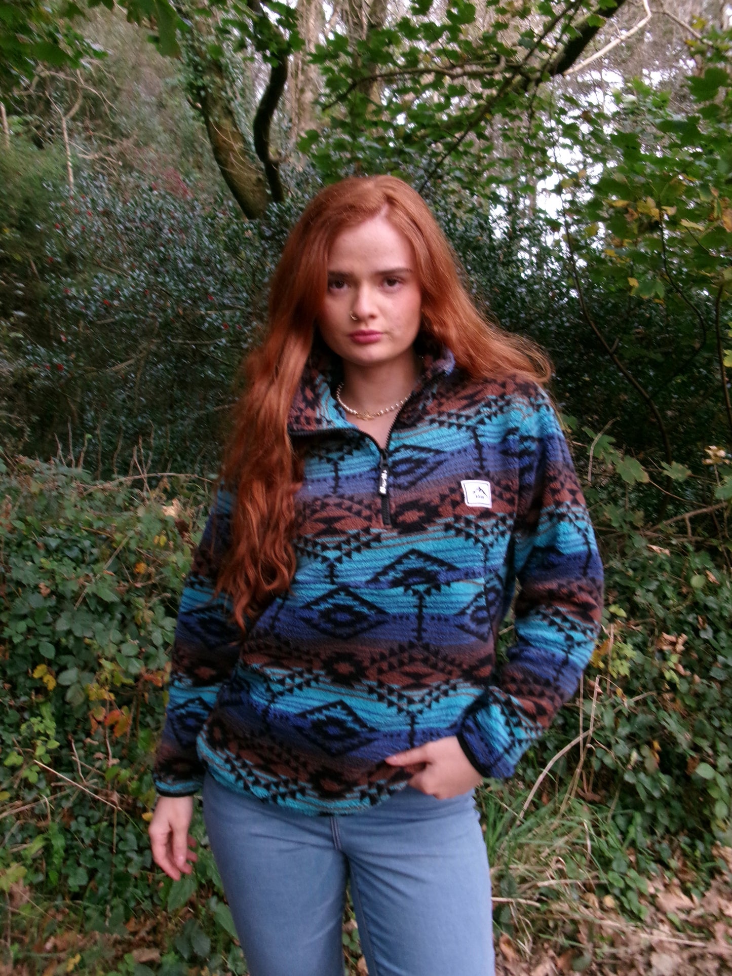 Evie Winter fleece with pockets and drawstring *ultra, ultra soft*