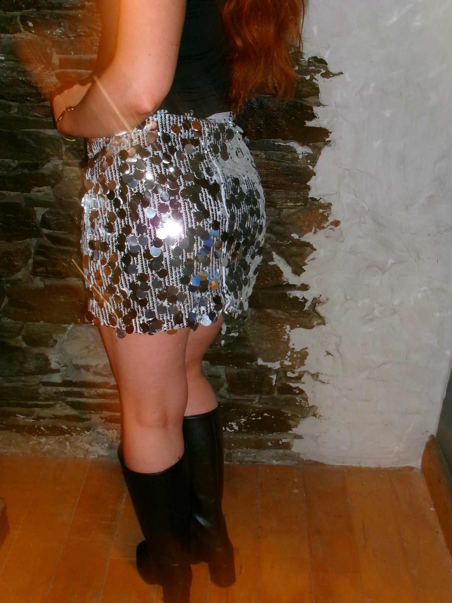 Sarah Stretchy Sequin Skirt