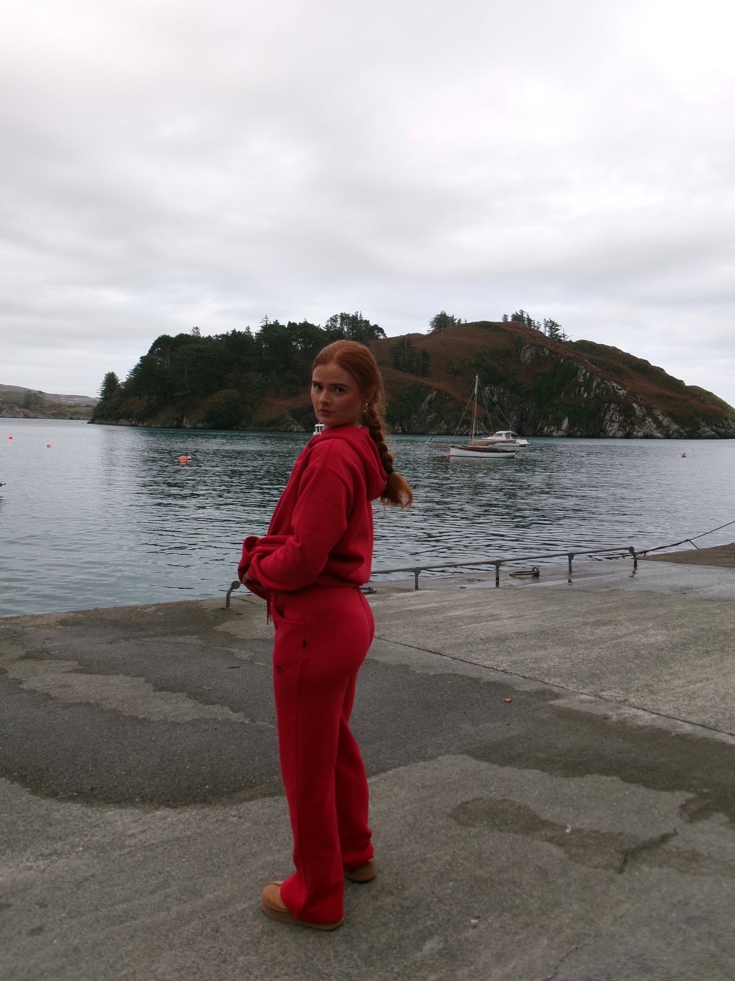 Scarlet 80% cotton SET *oversize hoodie*