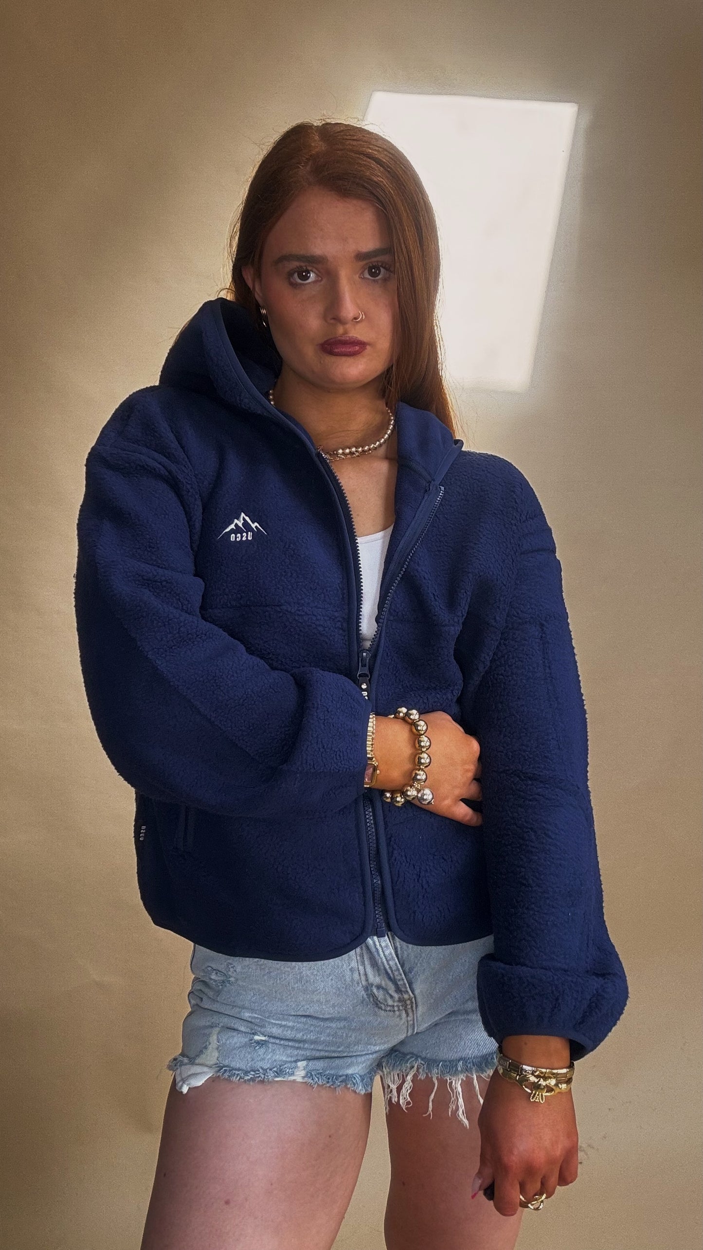 Zendaya fleece (zipped pockets + hood)