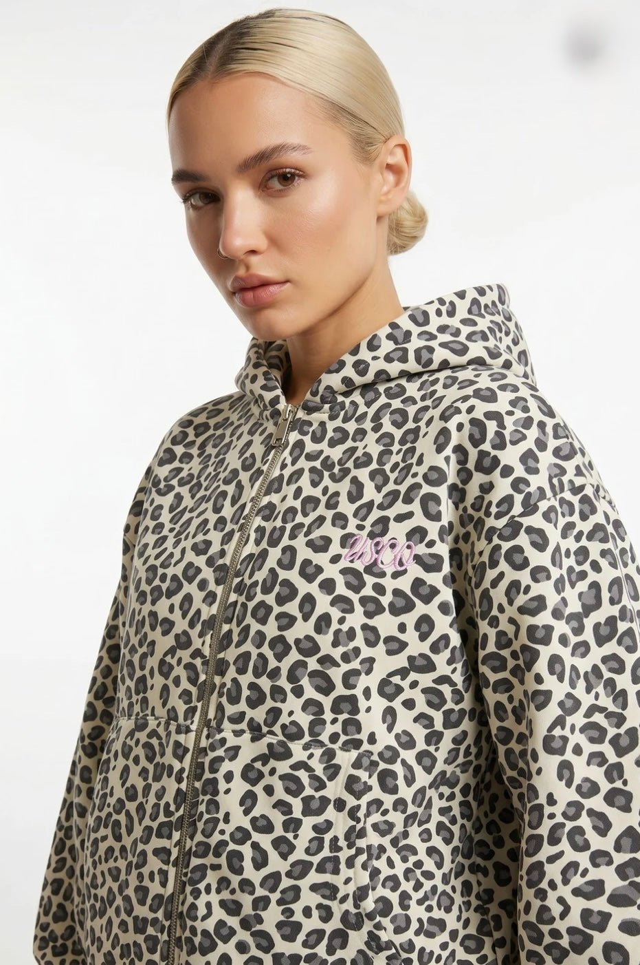 Kelsey 80% cotton Fleece Line Hoodie