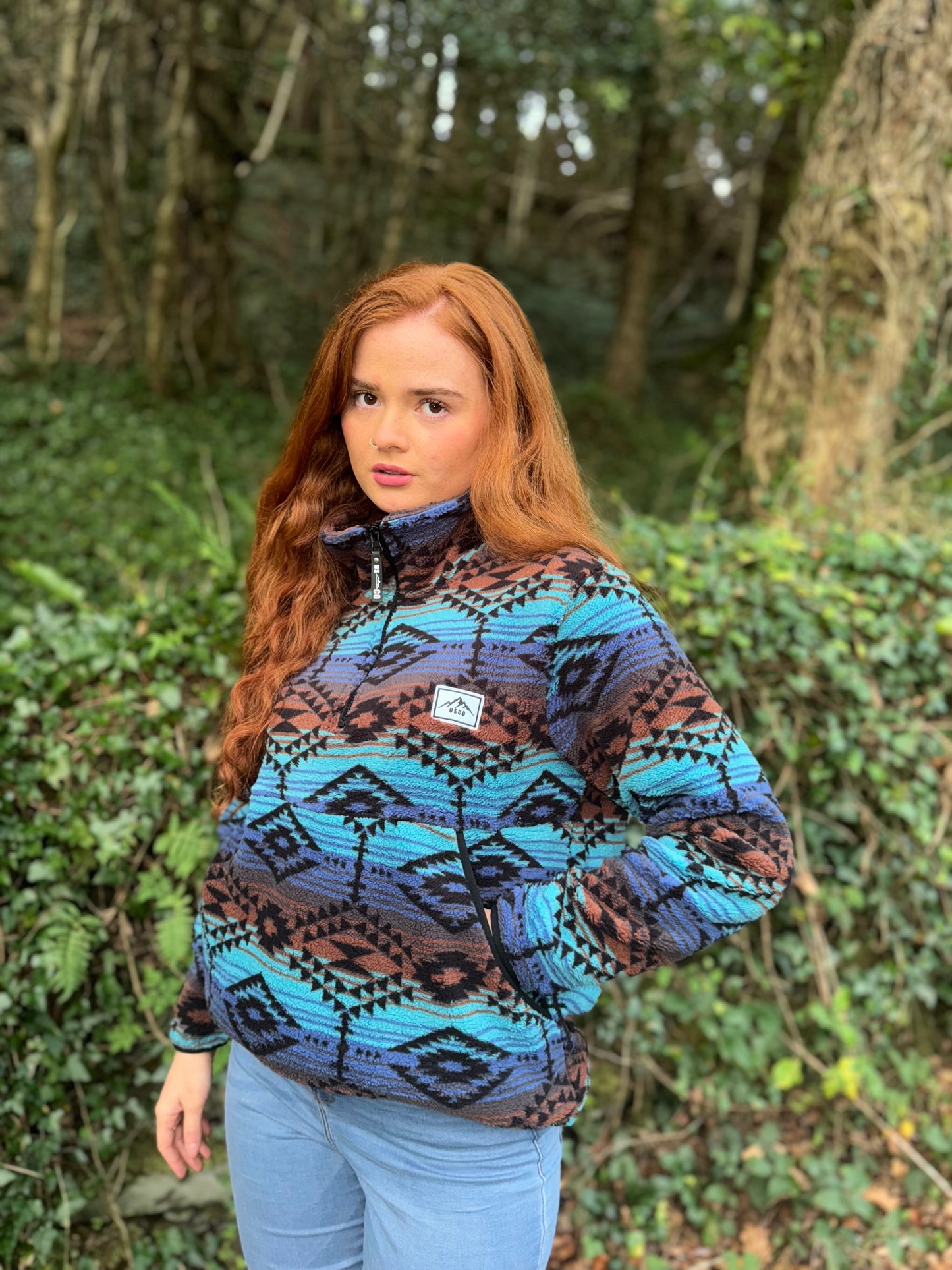 Evie Winter fleece with pockets and drawstring *ultra, ultra soft*