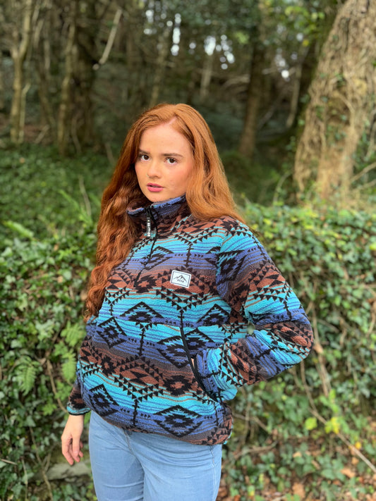 Evie Winter fleece with pockets and drawstring *ultra, ultra soft*