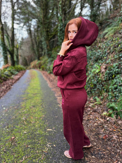 Burgundy KML x USCO LIMITED EDITION Fleece line set *size down*