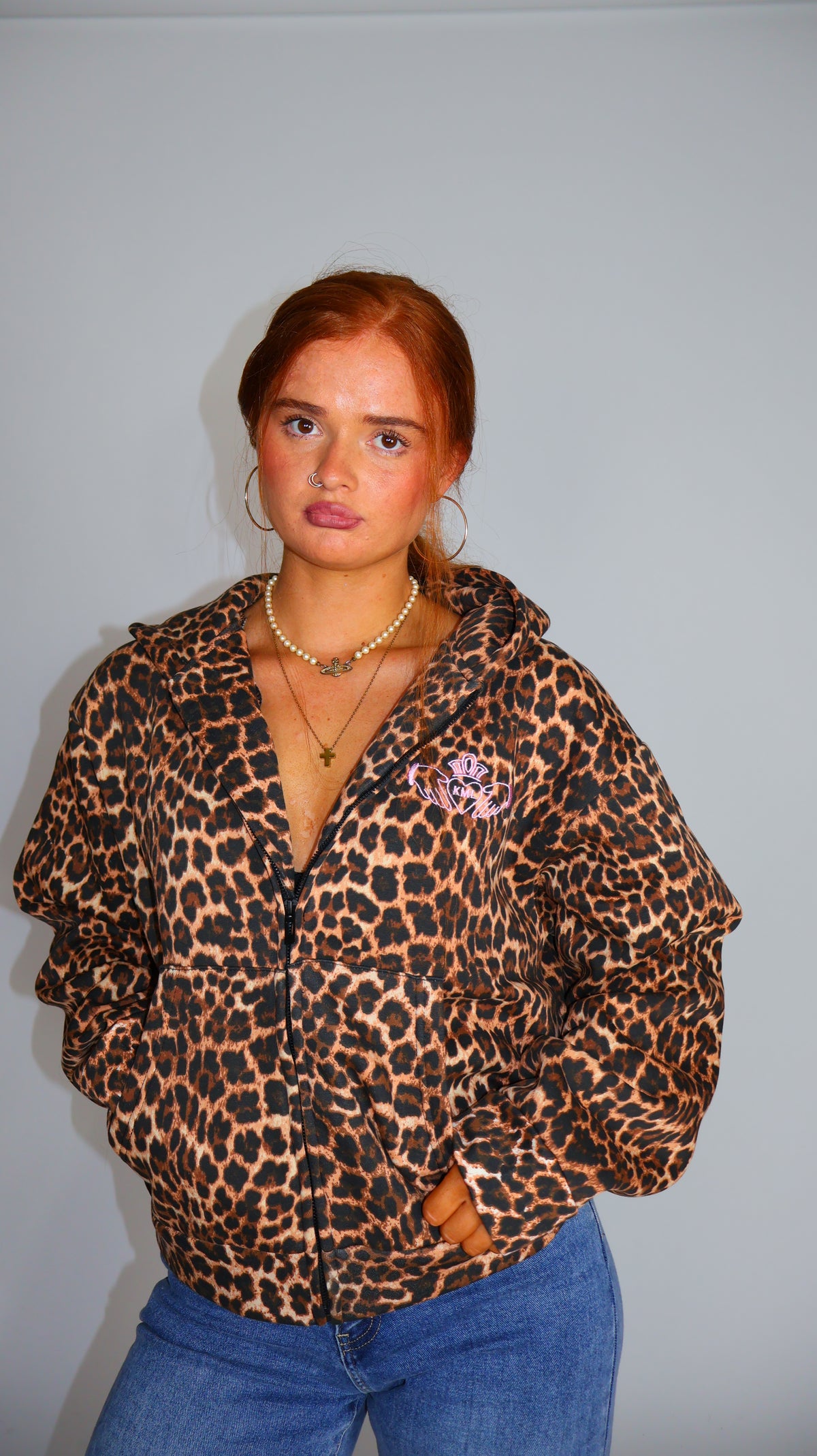 Doireann Claddagh Leopard Hoodie