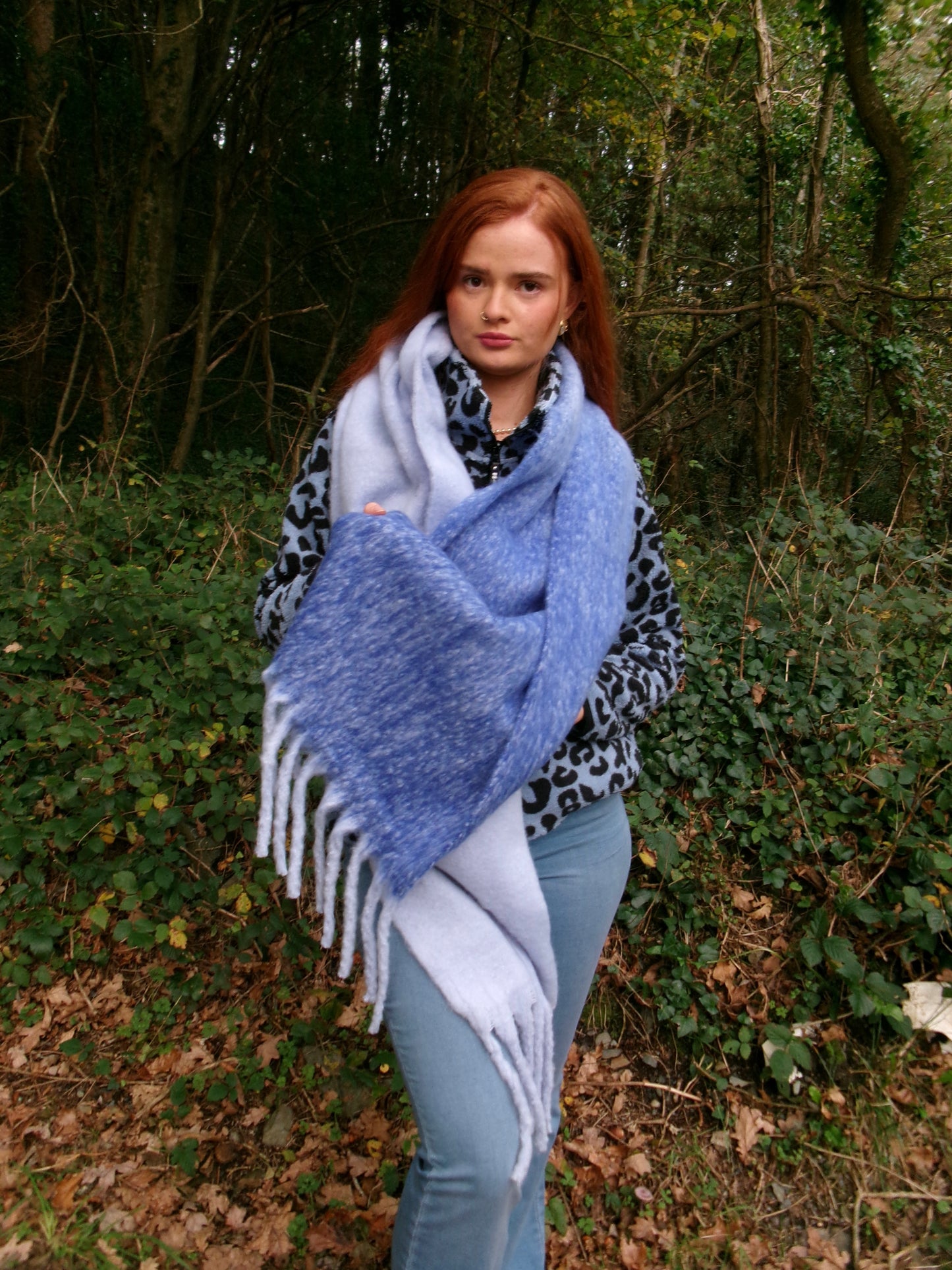 Aimee recycled fabric thick scarf