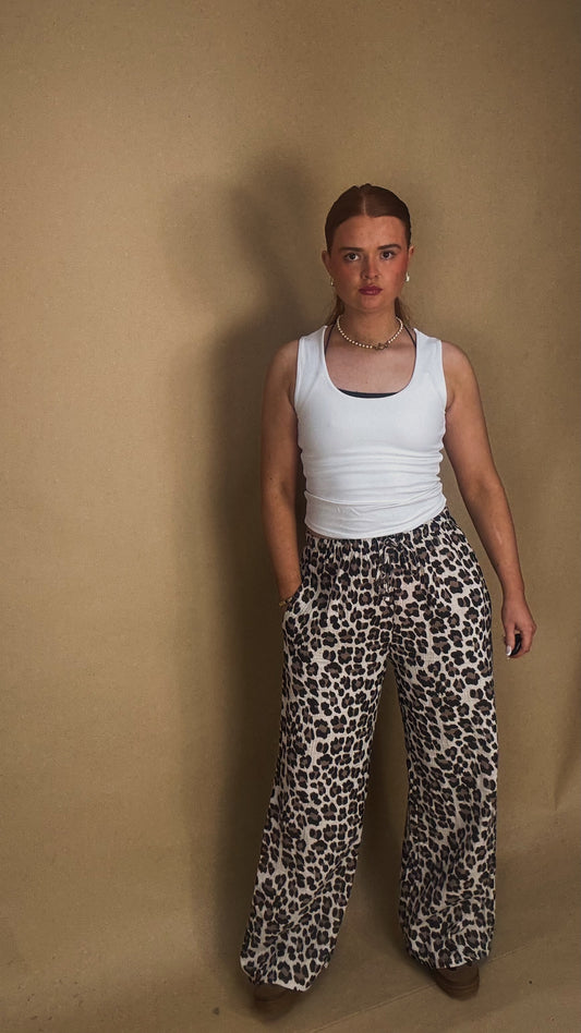 Leopard pant 100% cotton