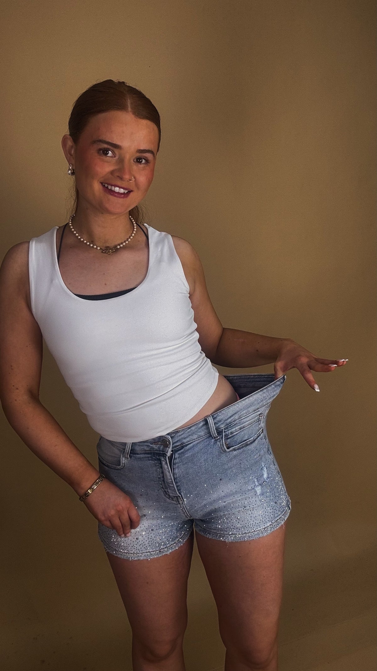 Alia super stretch shorts denim