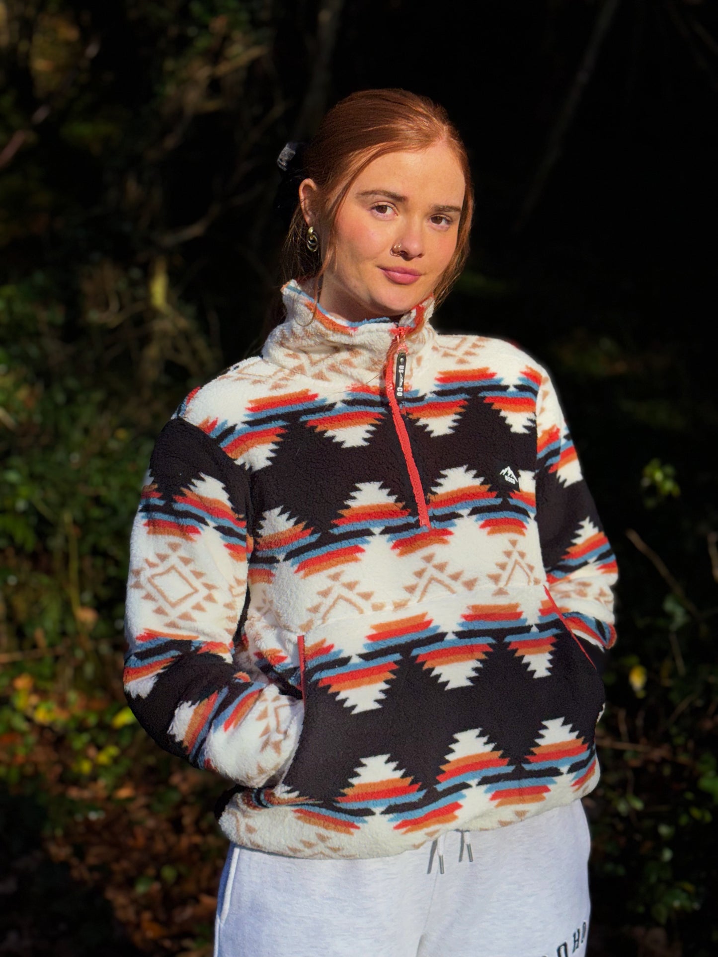 Lucinda Winter fleece draw string & pocket *ultra soft*