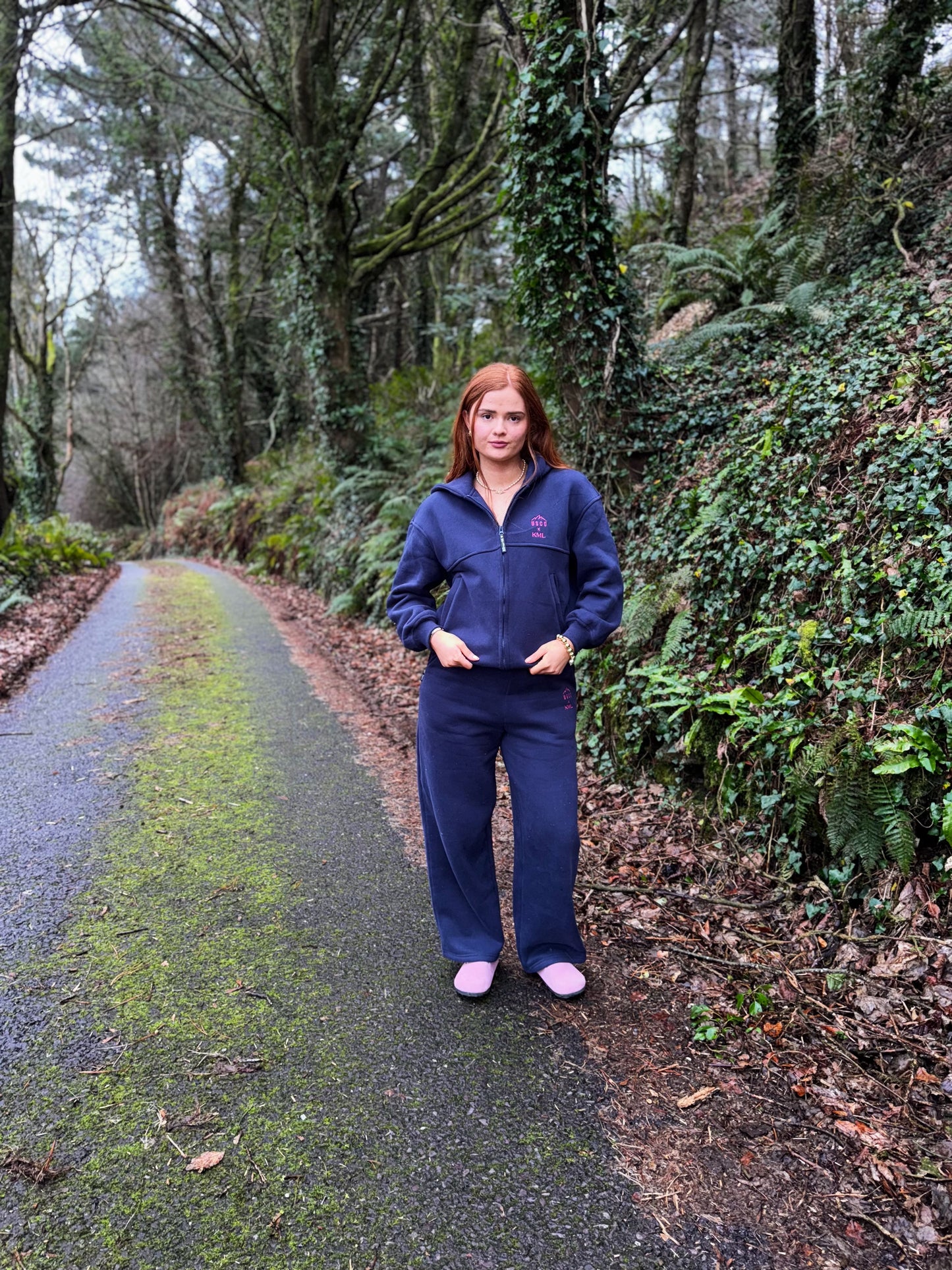 Navy KML x USCO LIMITED EDITION Fleece line set *size down*