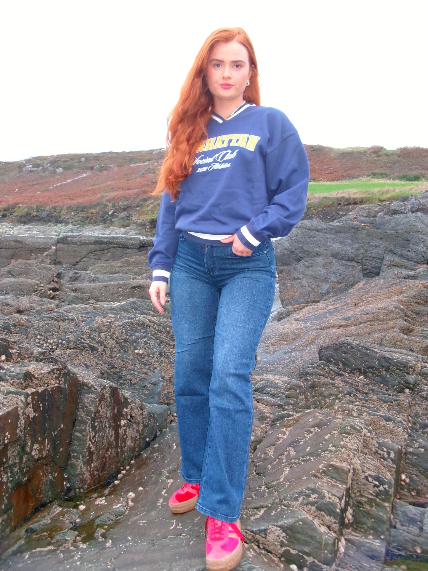 *subtle shimmer* STRETCHY JEANS*!!!! Mia High waist Straight Leg