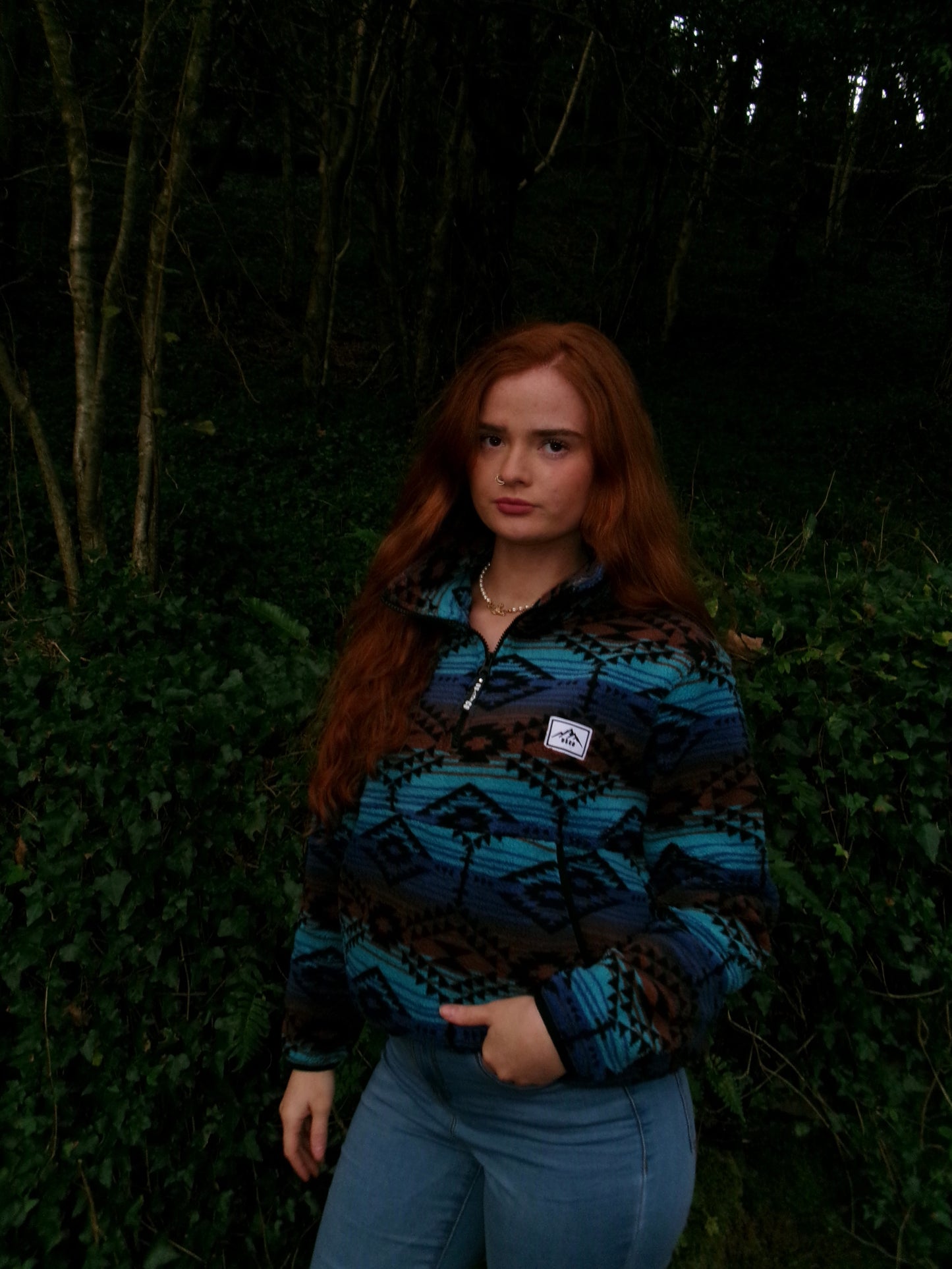 Evie Winter fleece with pockets and drawstring *ultra, ultra soft*