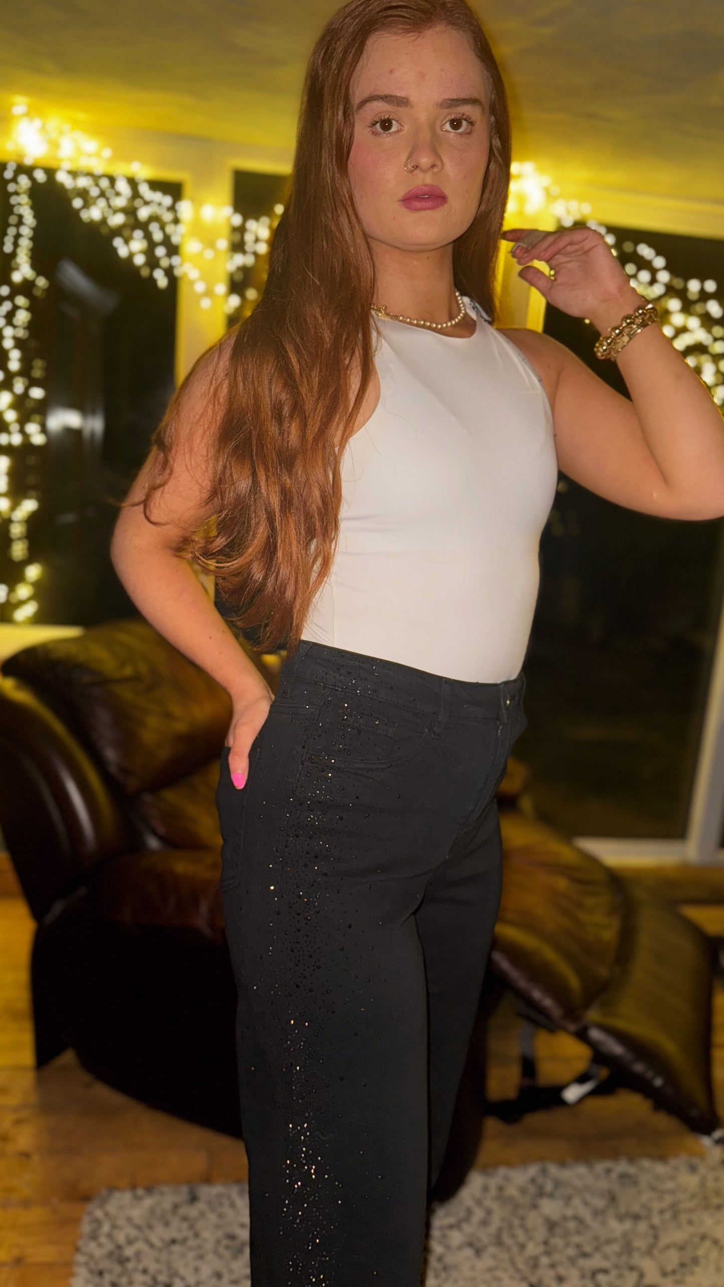 Diana Diamonte Glimmer Super Stretch 2.0 Jeans. 95% cotton