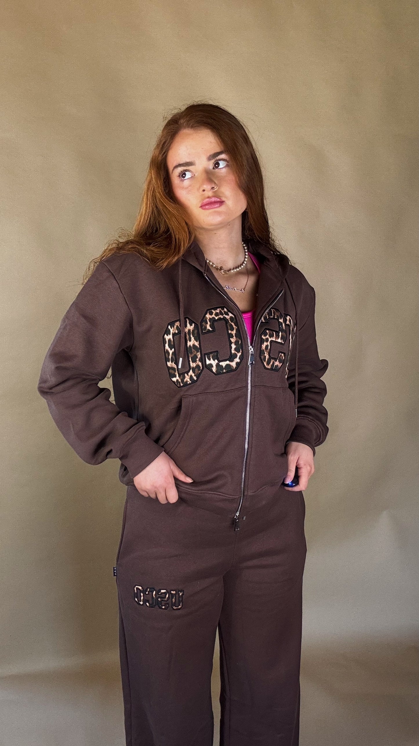 Leah 80% cotton SET fleece line set *oversize, size down*