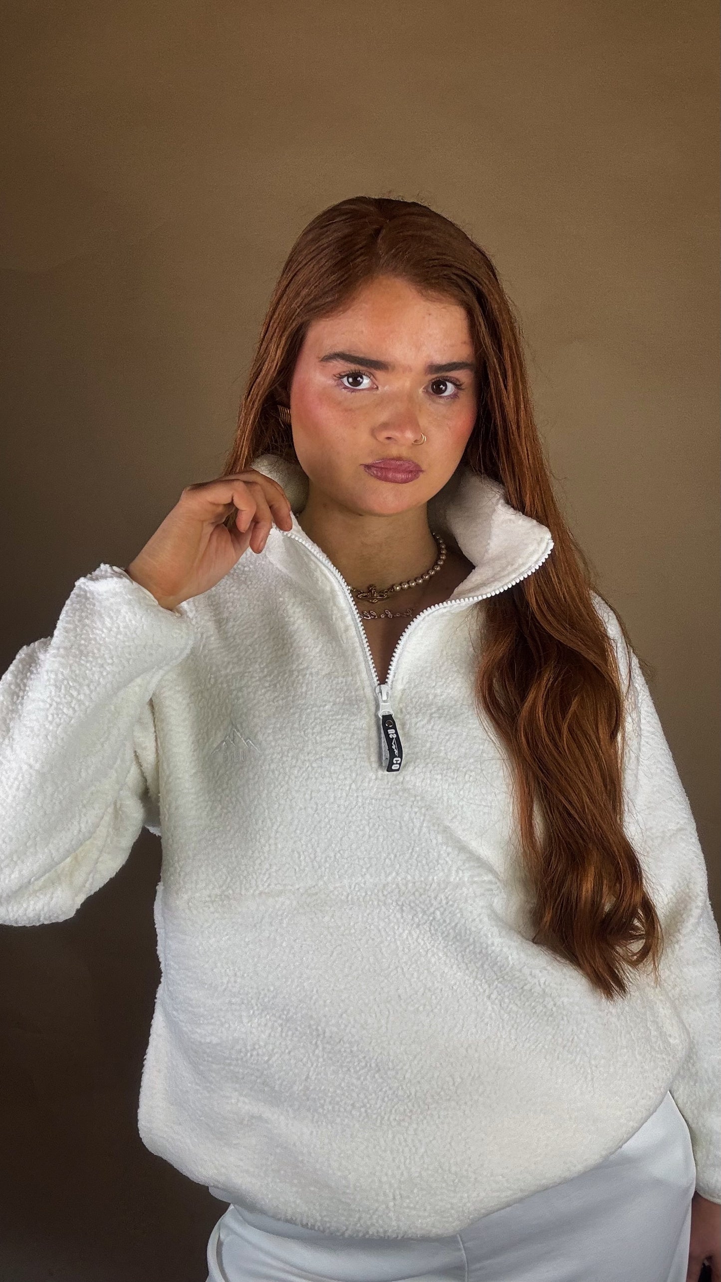 Isla Half Zip + pockets + drawstring