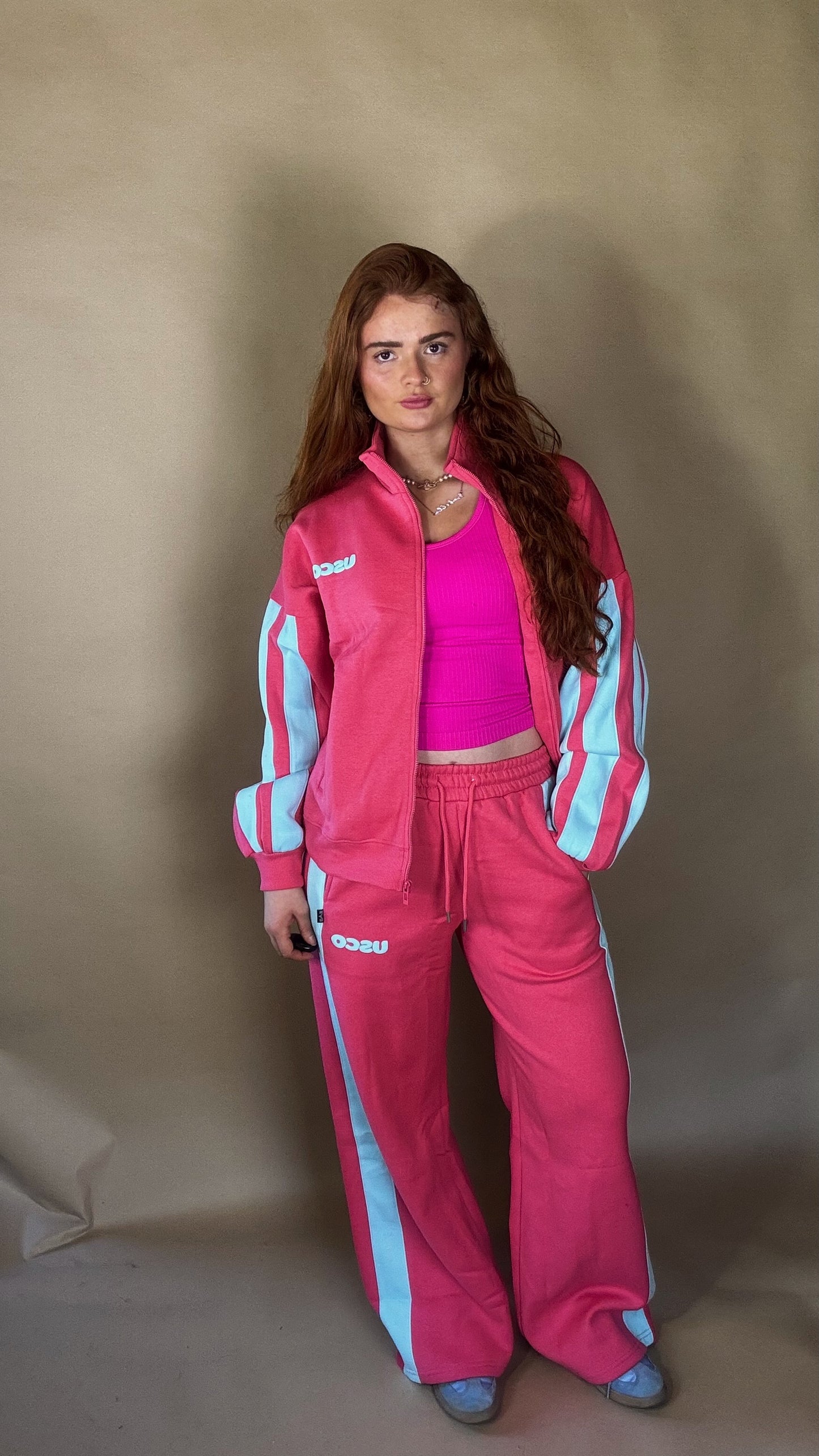 Elle 80% cotton SET fleece line set *oversize, size down*