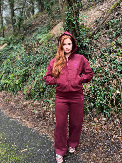 Burgundy KML x USCO LIMITED EDITION Fleece line set *size down*