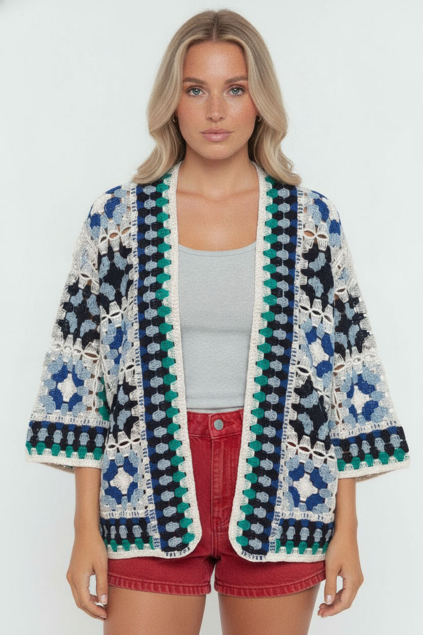 Violet Crochet Cardigan