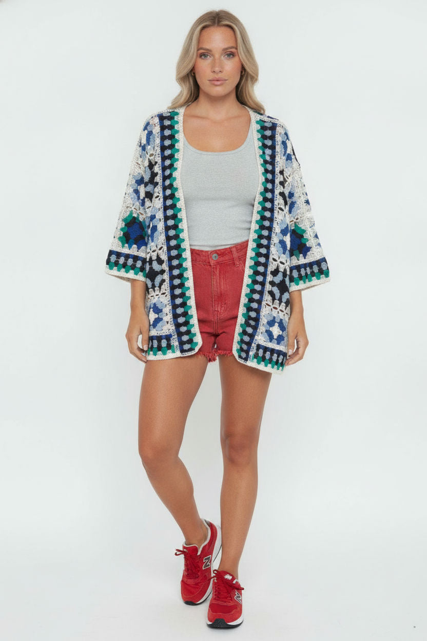 Violet Crochet Cardigan