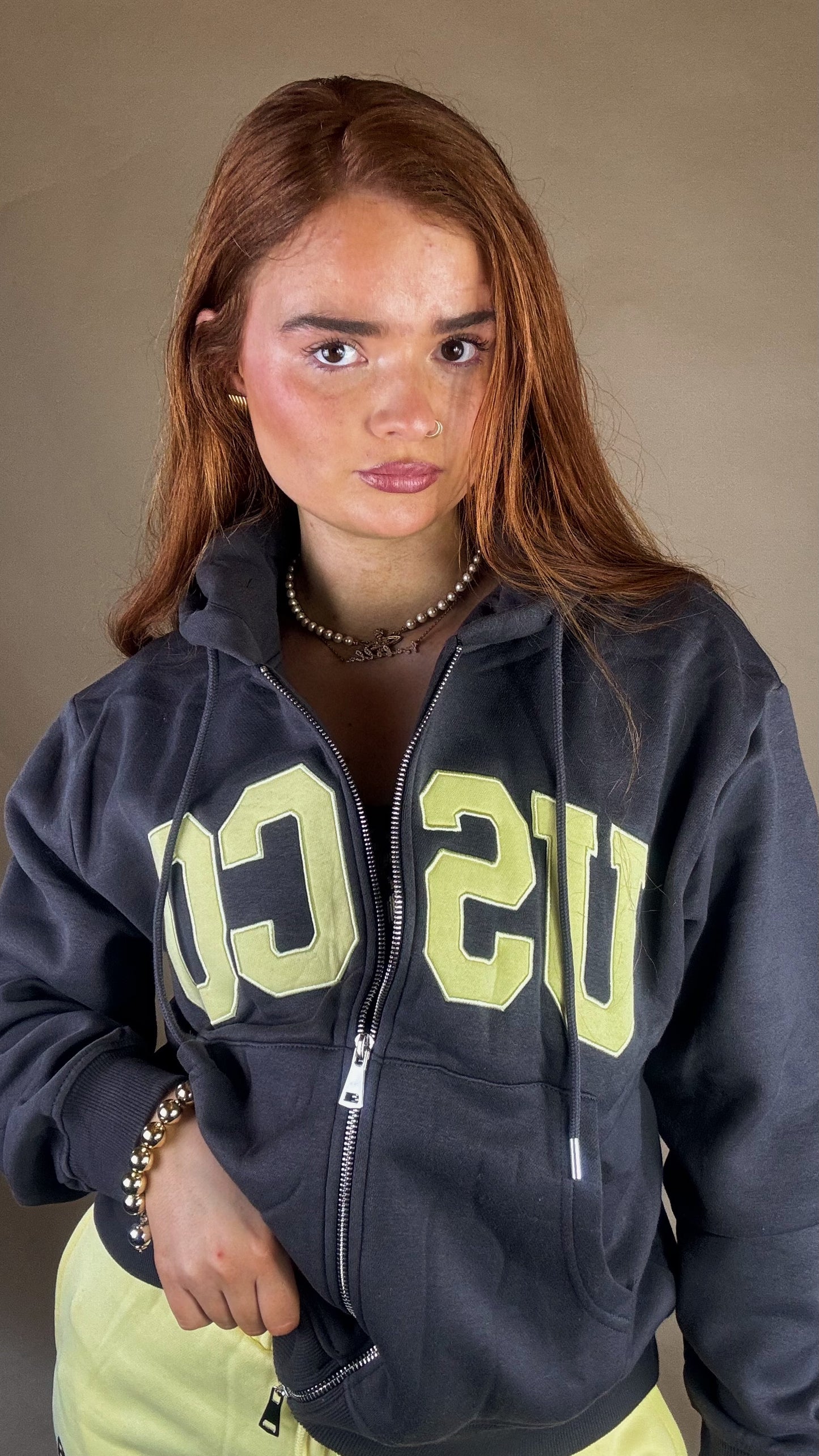 Saffron Double Zip Up