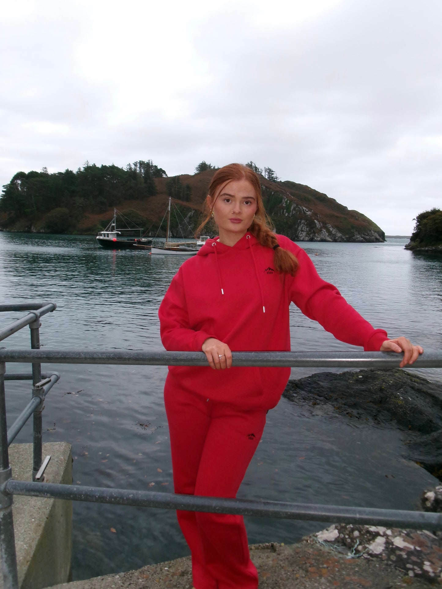 Scarlet 80% cotton SET *oversize hoodie*