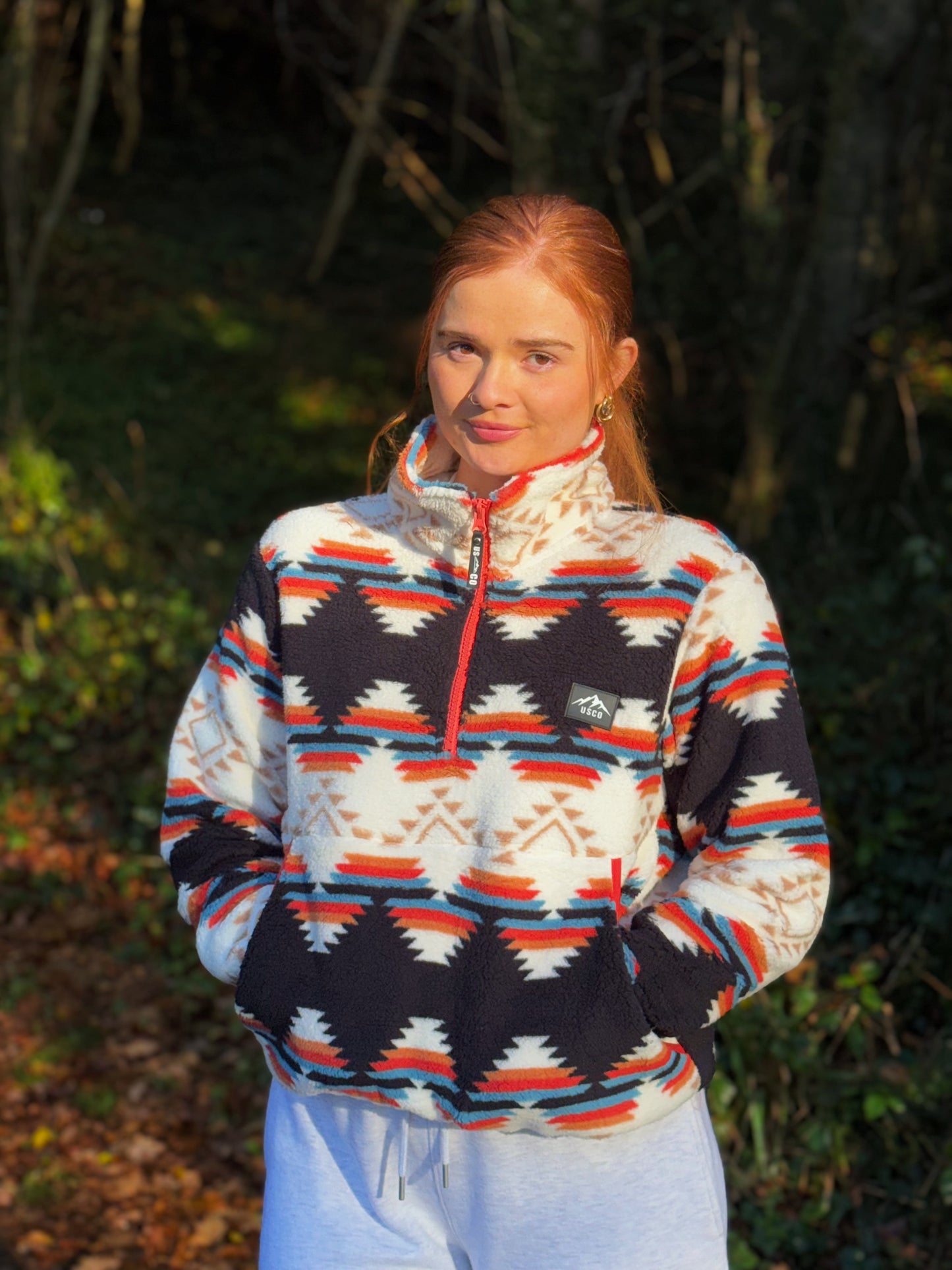 Lucinda Winter fleece draw string & pocket *ultra soft*