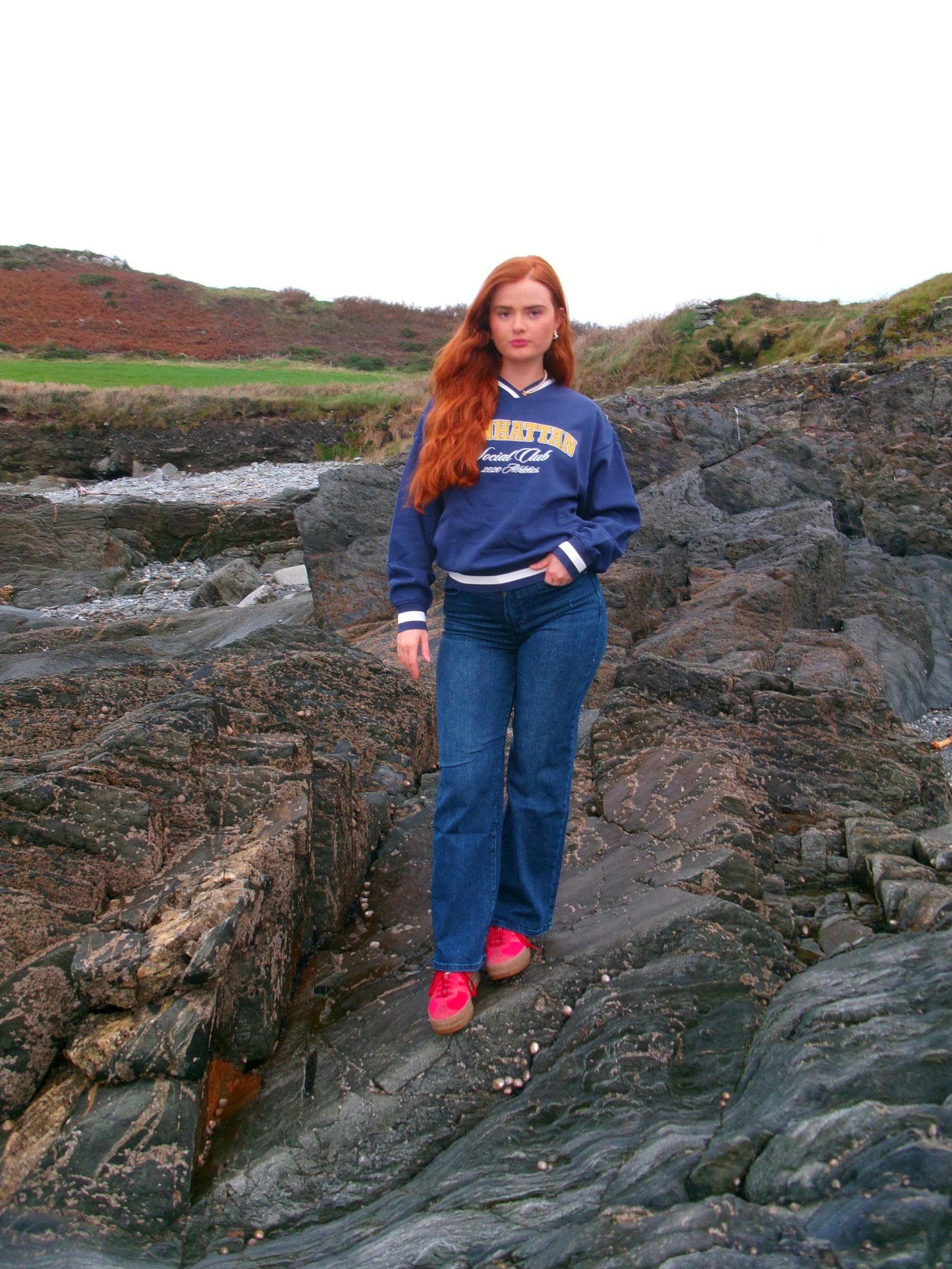 *subtle shimmer* STRETCHY JEANS*!!!! Mia High waist Straight Leg