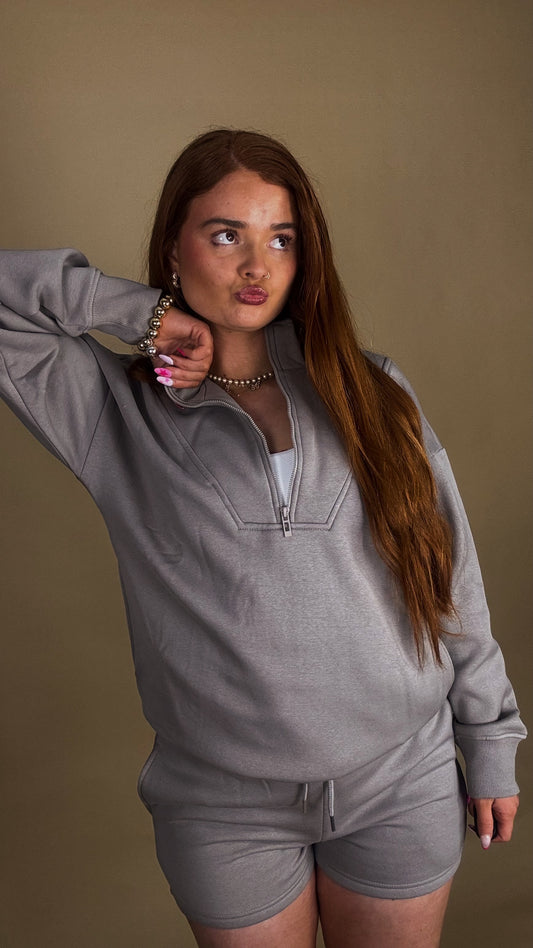 Carley 80% cotton fleece short set