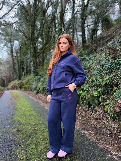 Navy KML x USCO LIMITED EDITION Fleece line set *size down*