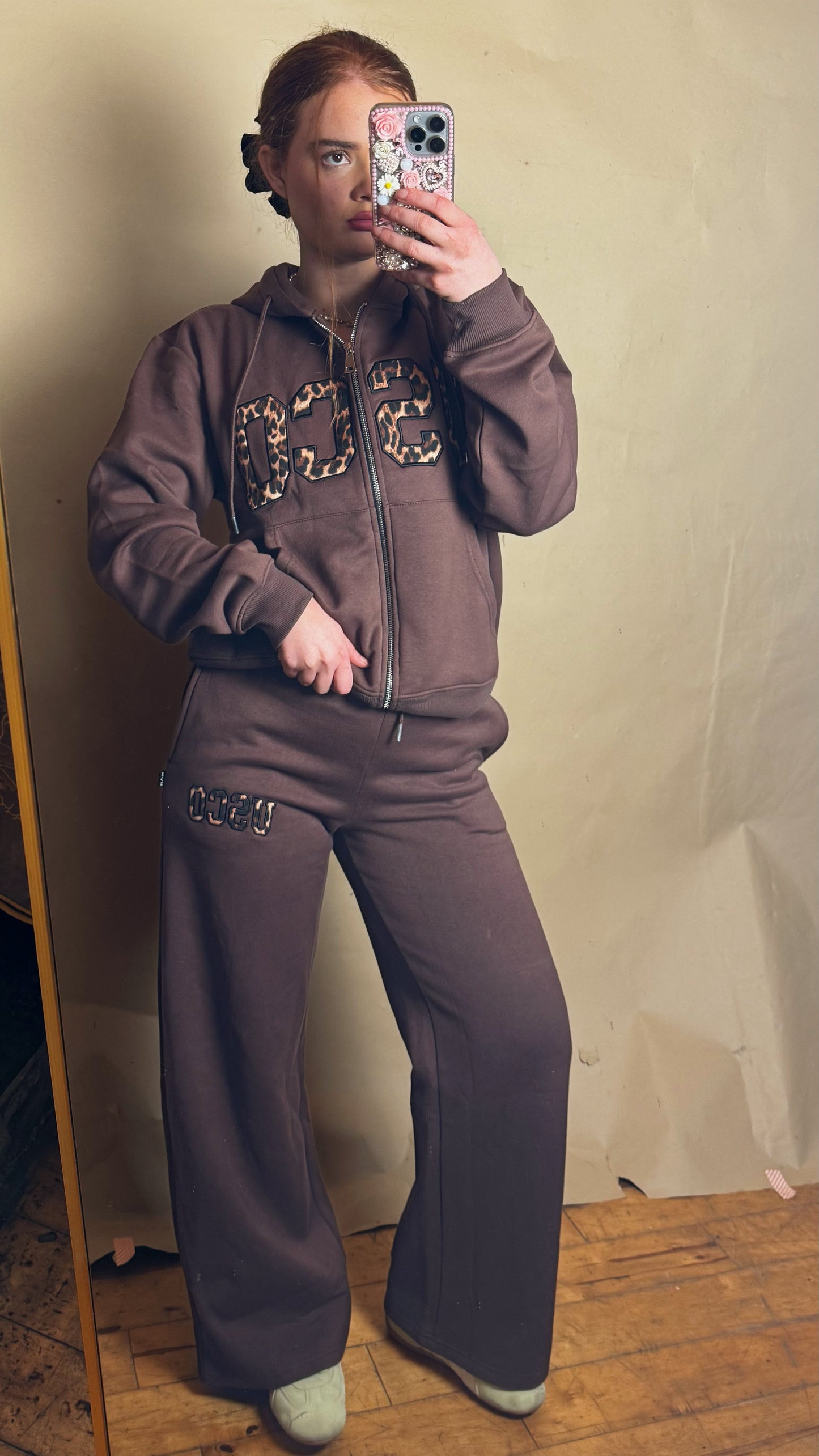 Leah 80% cotton SET fleece line set *oversize, size down*