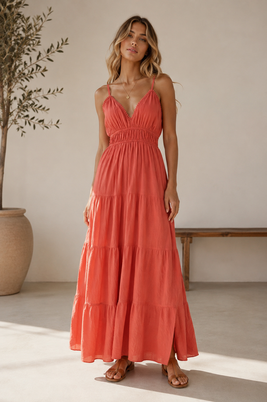 Leo Maxi Dress 100% cotton