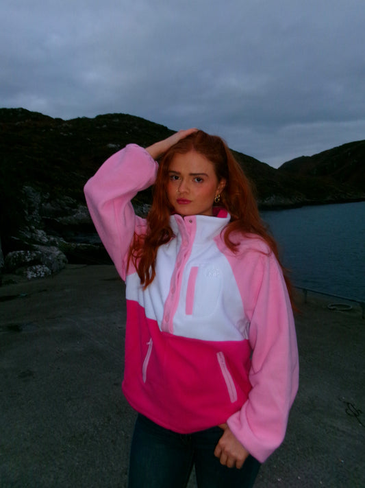 Lucy balloon sleeve 3 pocket & draw string fleece fleece limited edition *size down*