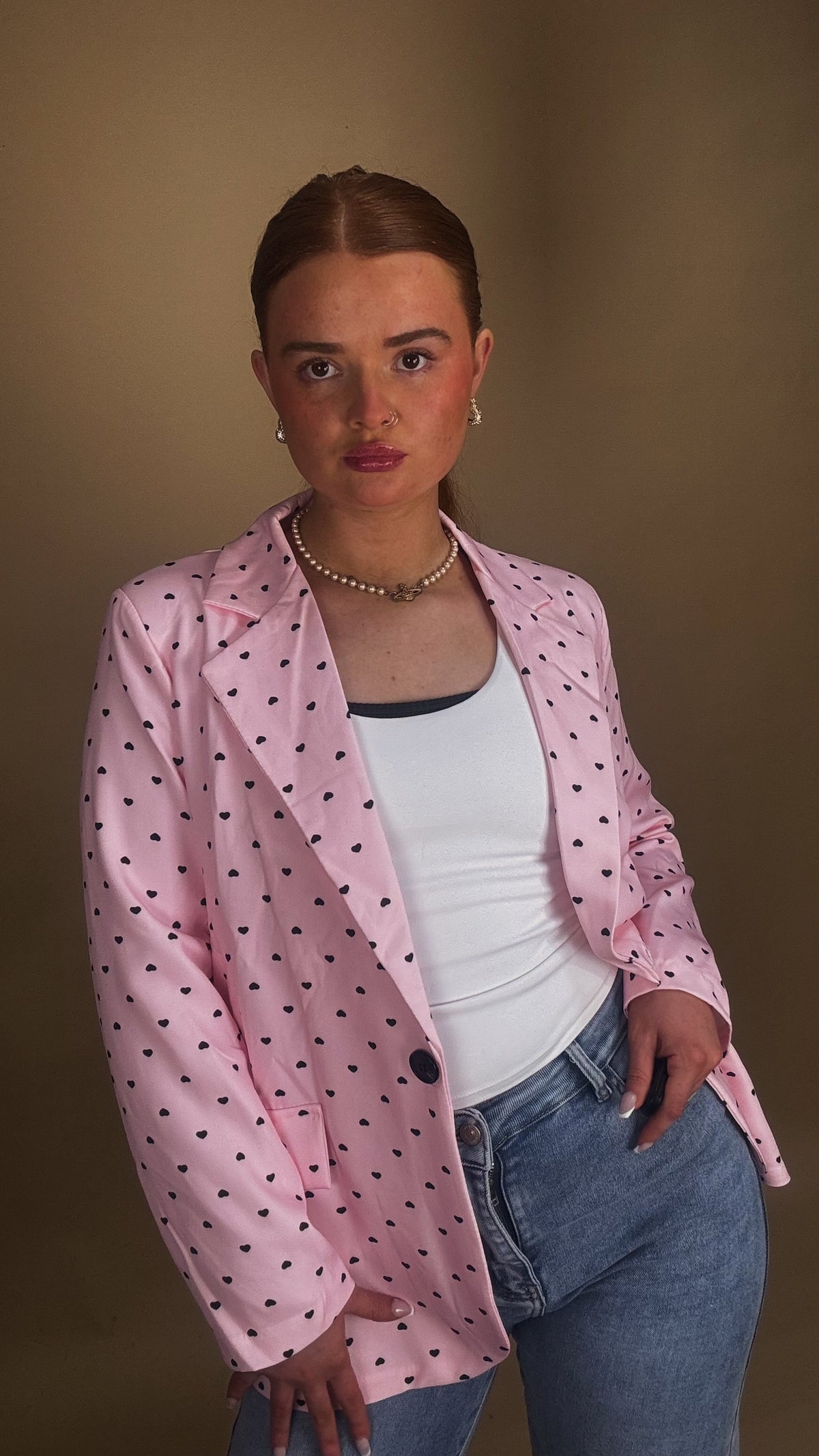 Pink blazer