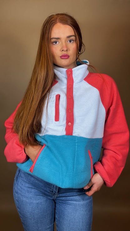Maeve Balloon sleeve 3 pocket & draw string fleece fleece limited edition *size down*