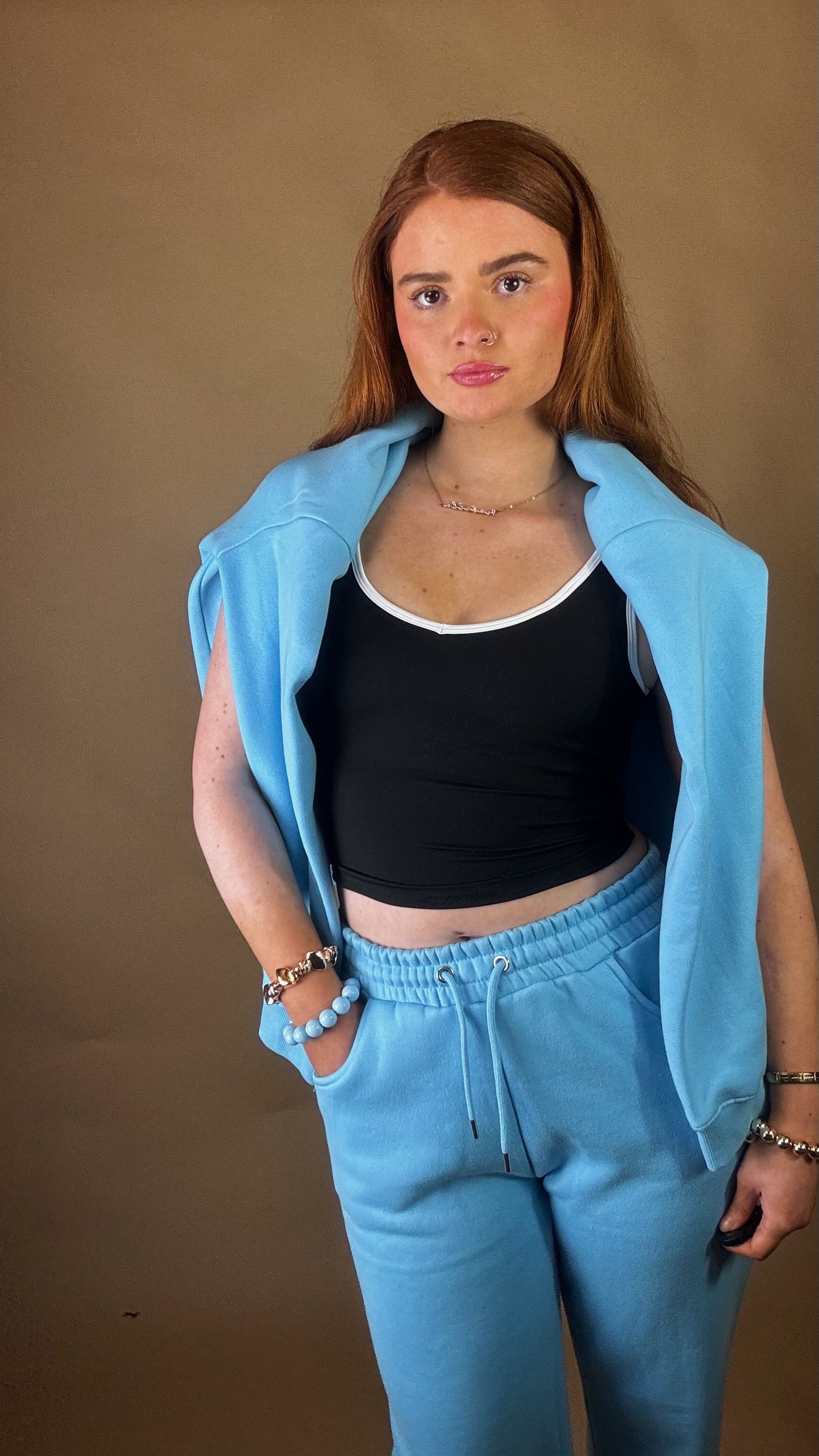 Pia 80% cotton SET *oversize hoodie* size down