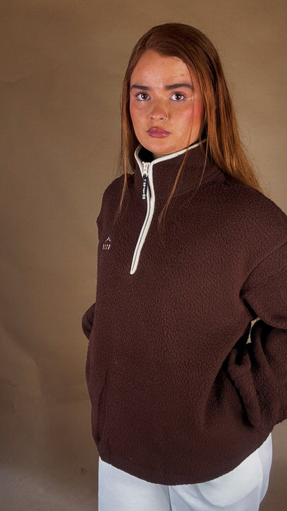Monica Balloon Sleeve fleece (pockets + drawstring)