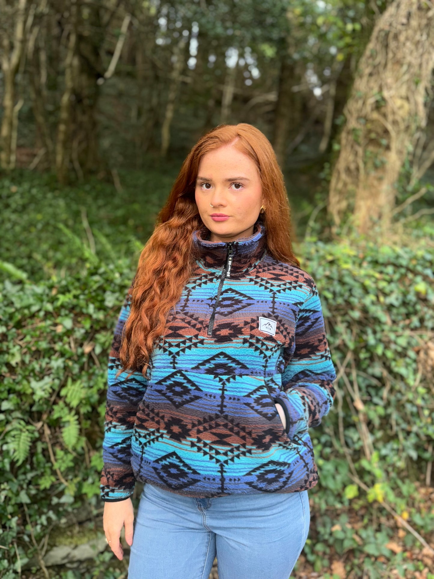 Evie Winter fleece with pockets and drawstring *ultra, ultra soft*