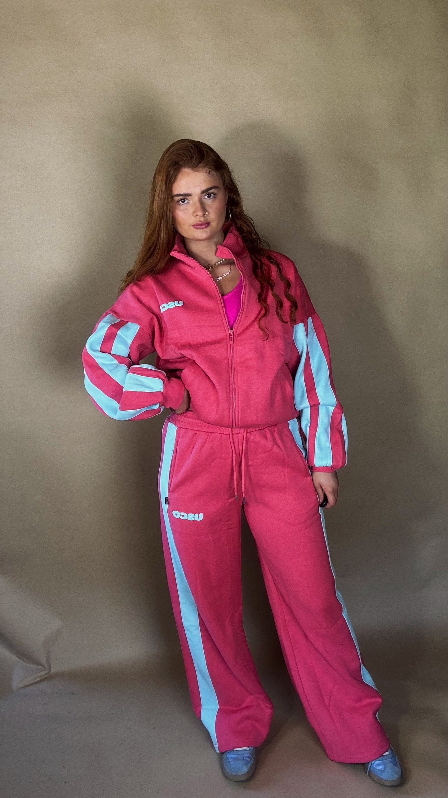 Elle 80% cotton SET fleece line set *oversize, size down*