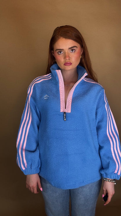 Hannah x4 Stripe Fleece size down. Pockets & draw string