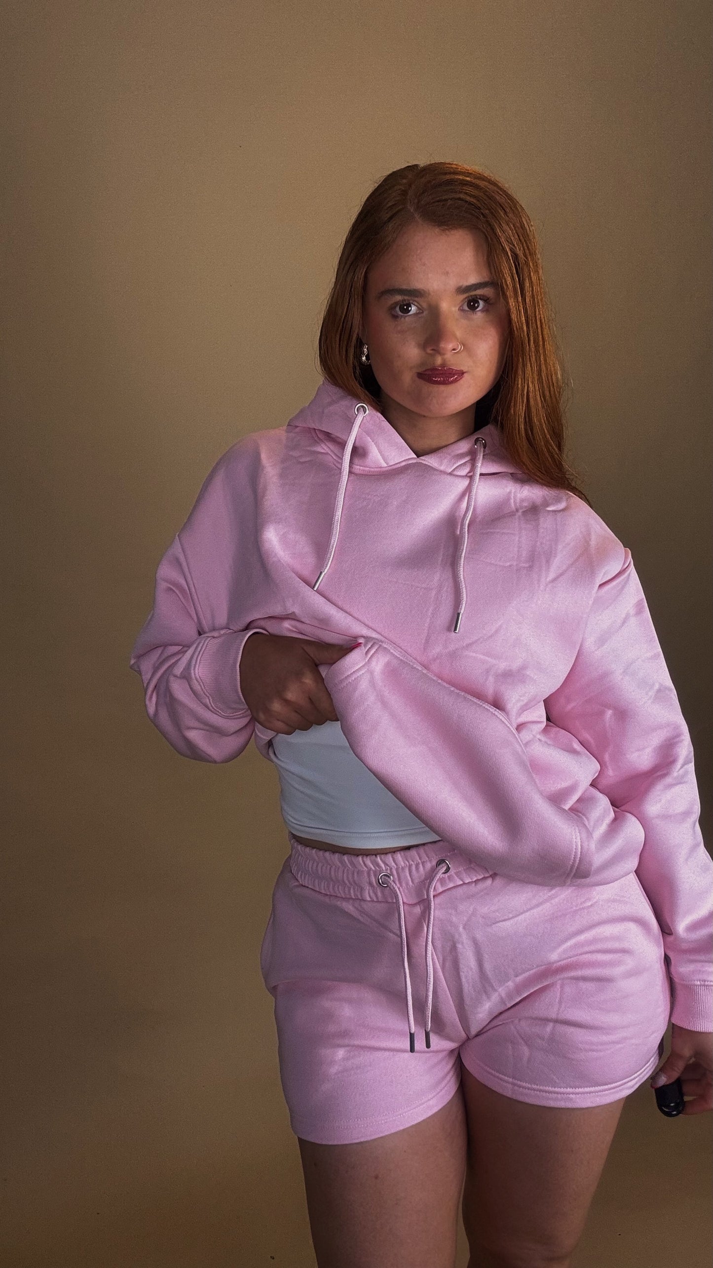 *SHORT SET* Capri 80% cotton fleece