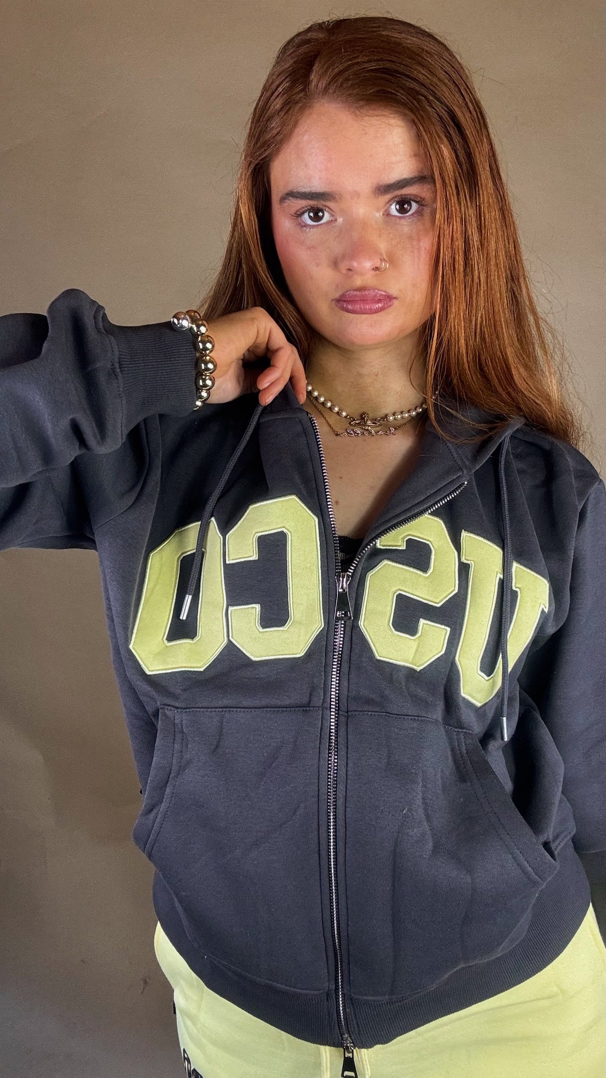Saffron Double Zip Up