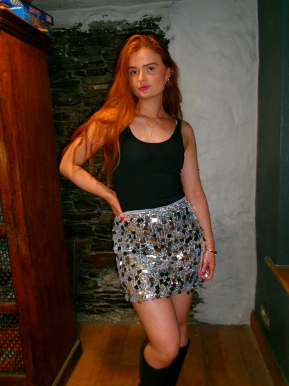 Sarah Stretchy Sequin Skirt