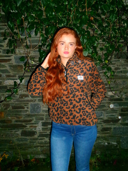 Leah leopard fleece