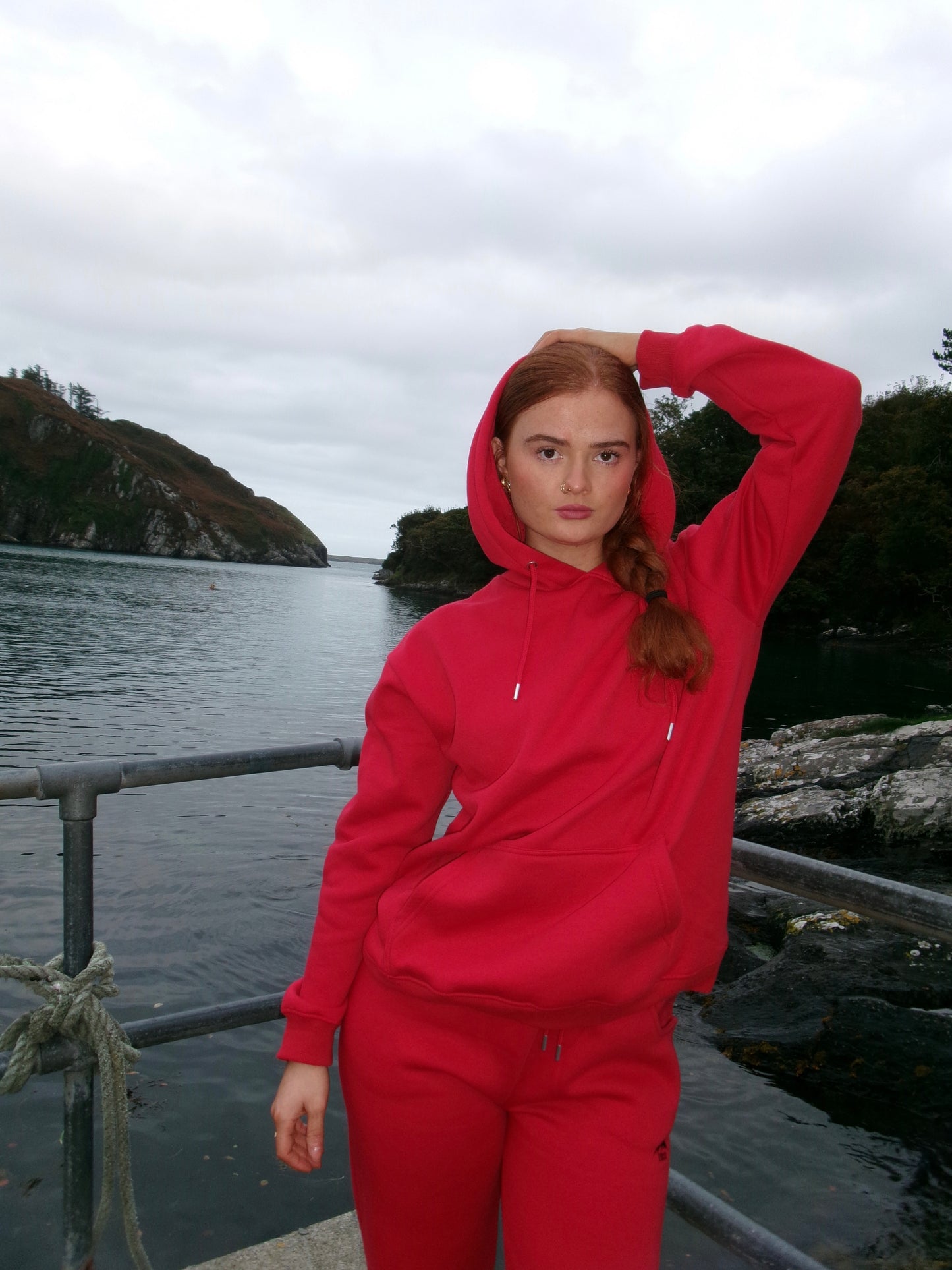 Scarlet 80% cotton SET *oversize hoodie*