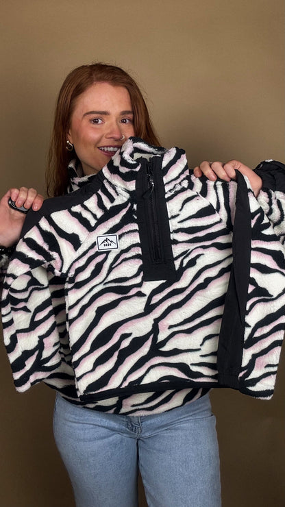 Niamh Zebra kids fleece SIZE UP