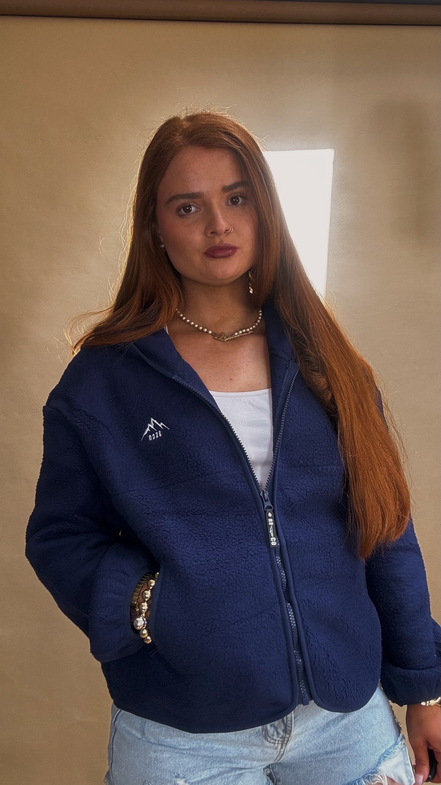 Zendaya fleece (zipped pockets + hood)