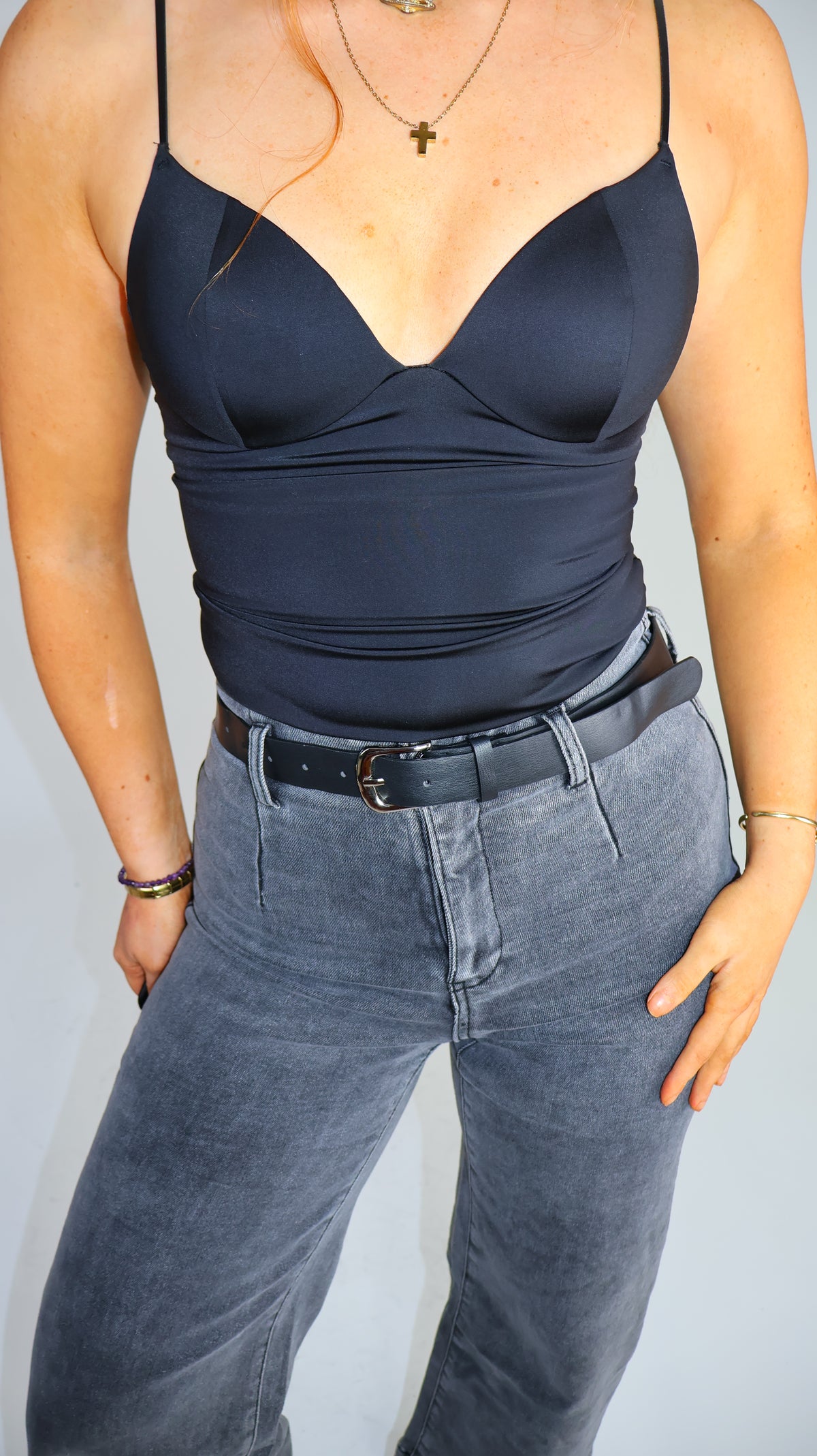 Stephanie Super stretch denim. With belt