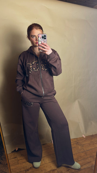 Leah 80% cotton SET fleece line set *oversize, size down*