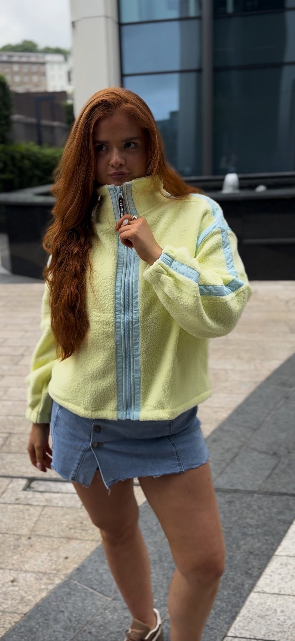 Daisy Full Zip Fleece (Pockets + Drawstring)